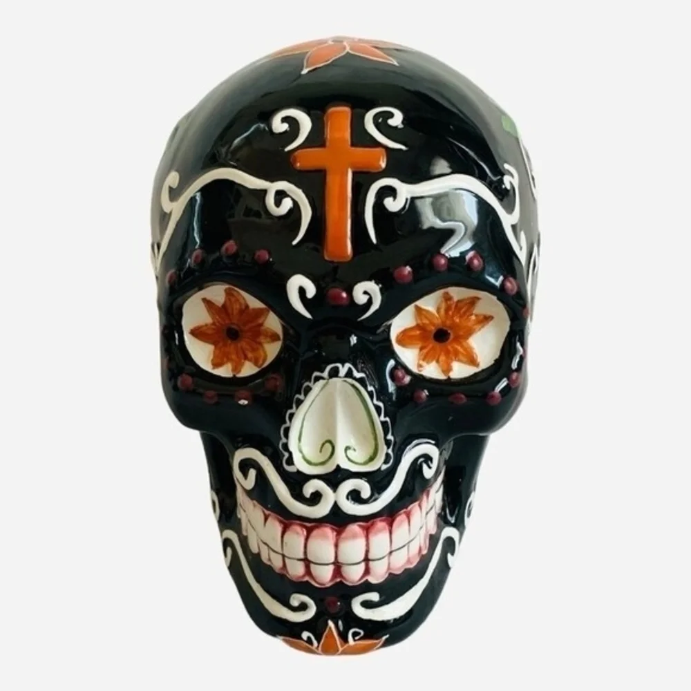 Sugar Skull Ceramic Head 6.5